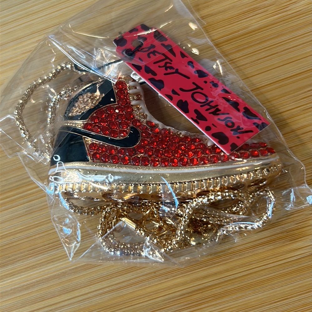 Rhinestone Bling Sneaker Shoe Necklace Pendants Nike Swoosh - Picture 6 of 12